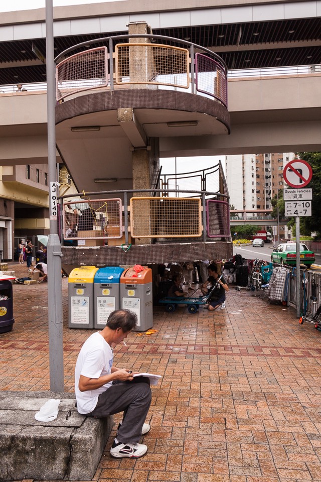 Sheung Shui one person smoking